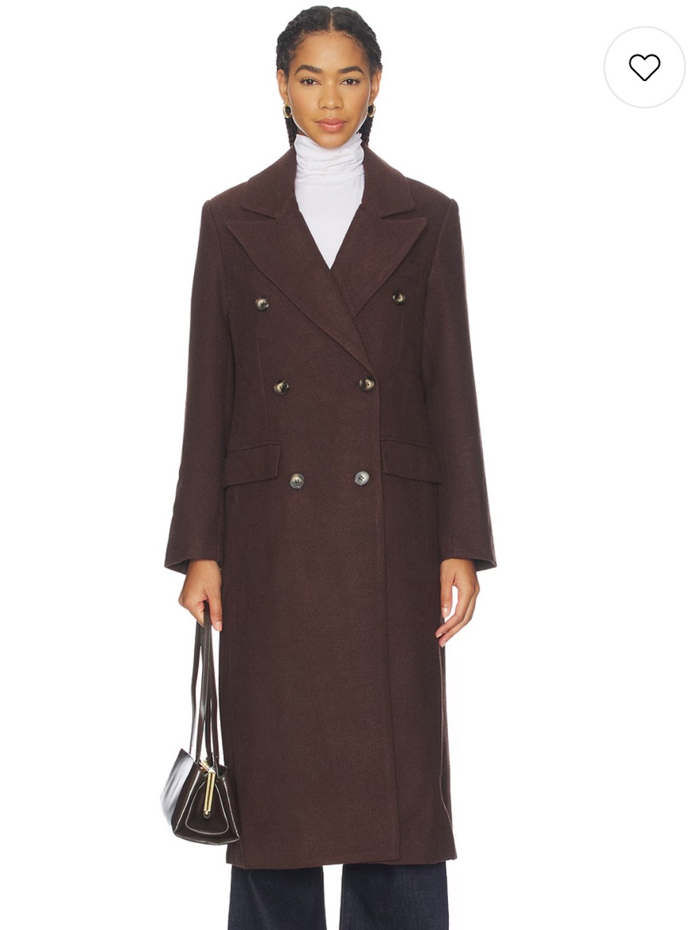 ASTR the Label Morana Coat in Plum Brown